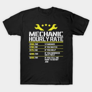 Mechanic Hourly Rate T-Shirt